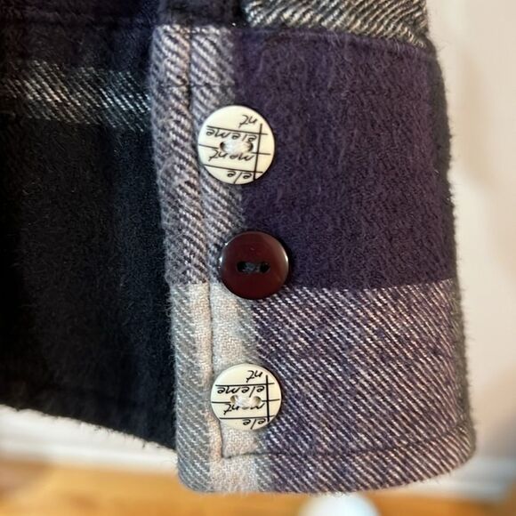 Element flannel shirt with unique buttons 100% organic cotton - Picture 5 of 7